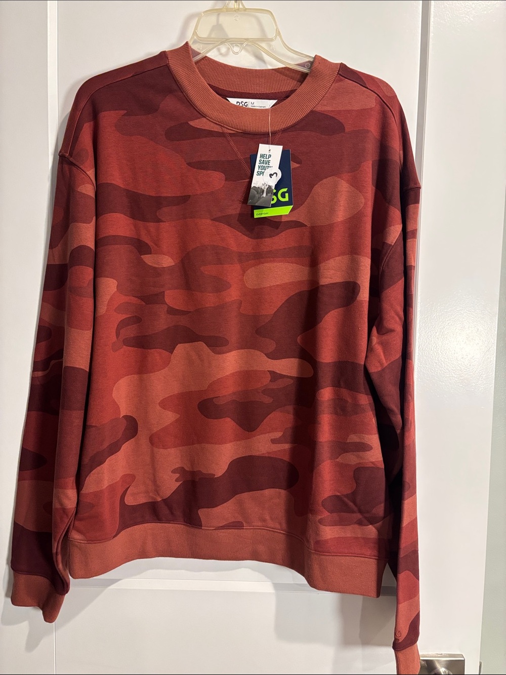 DSG Men’s Camo French Terry Crewneck Sweatshirt Medium